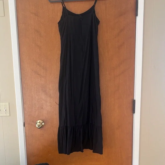 Black hi/lo Maxi Dress sz medium - Picture 3 of 4